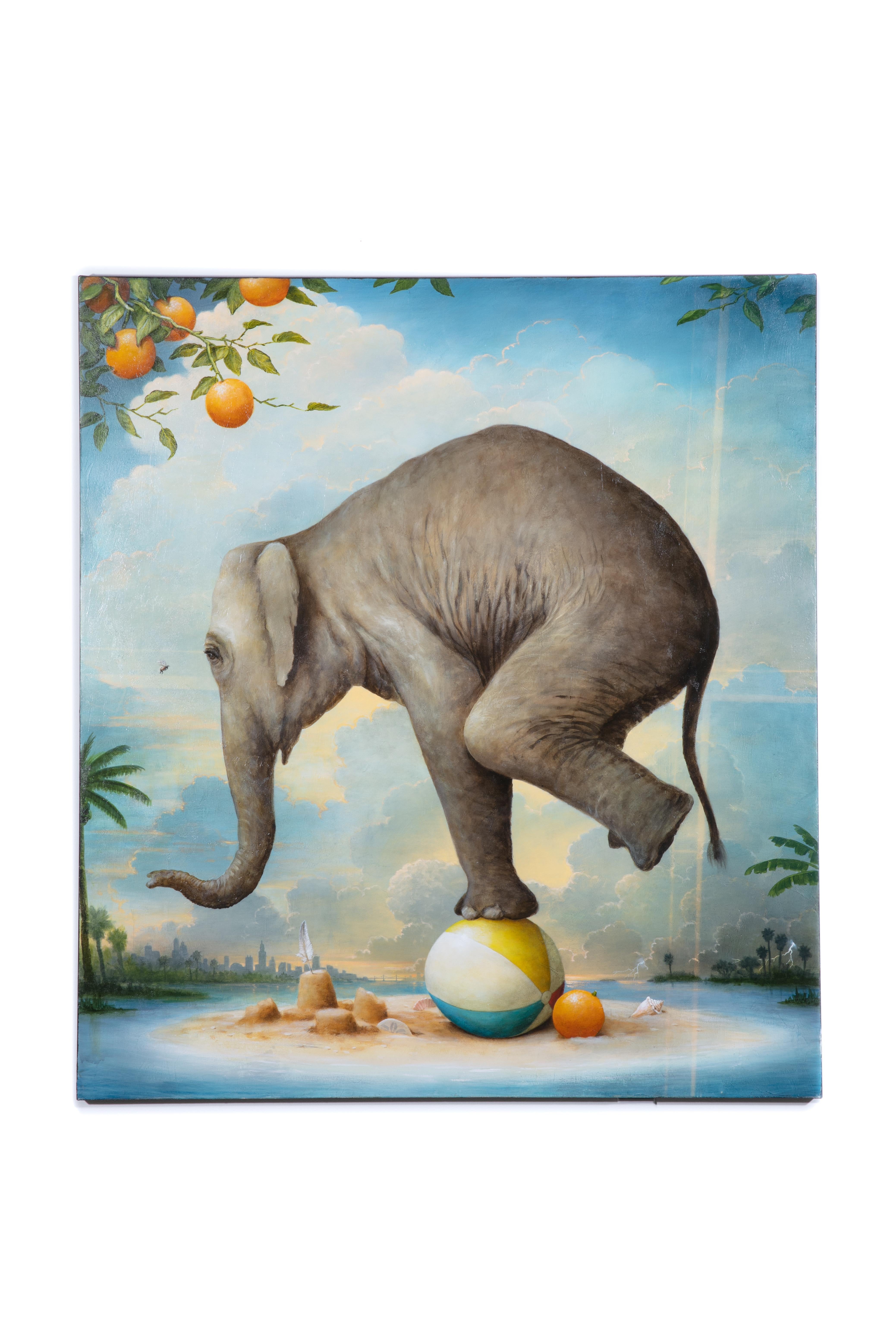 His Private Island - Painting by Kevin Sloan