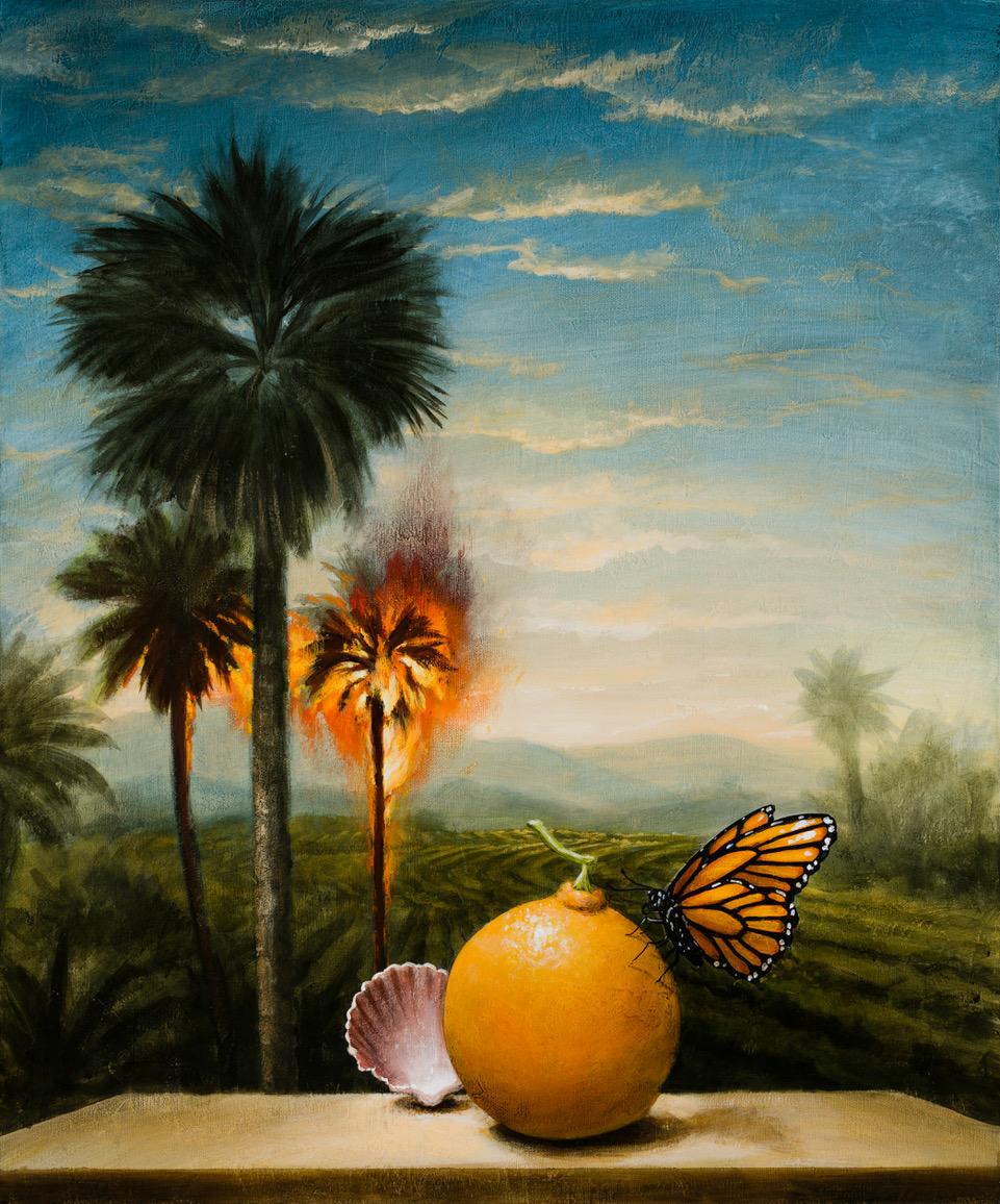 Kevin Sloan Landscape Painting - Still-life with Sun Rise