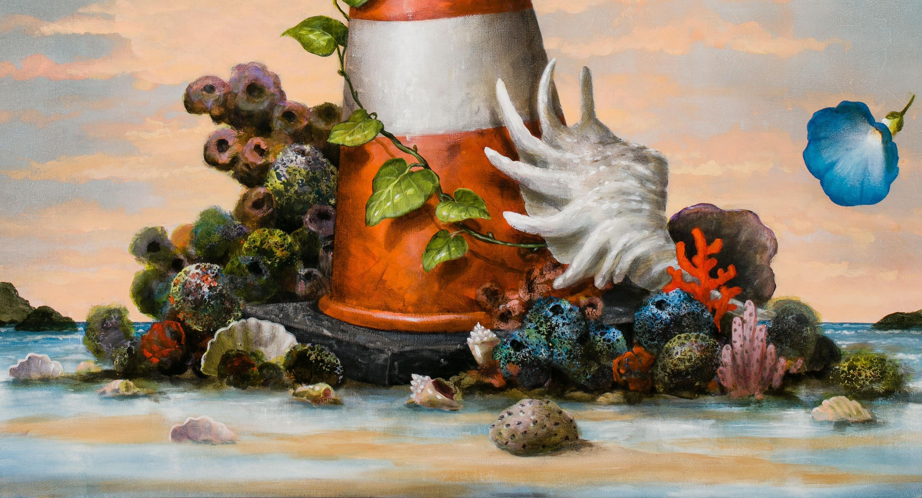 The Surrender of Caution - Contemporary Painting by Kevin Sloan
