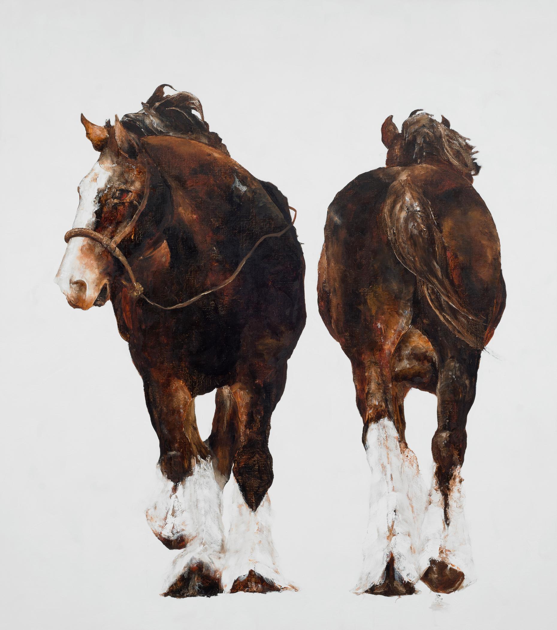 Kevin Sonmor Animal Painting - Arrival and Departure