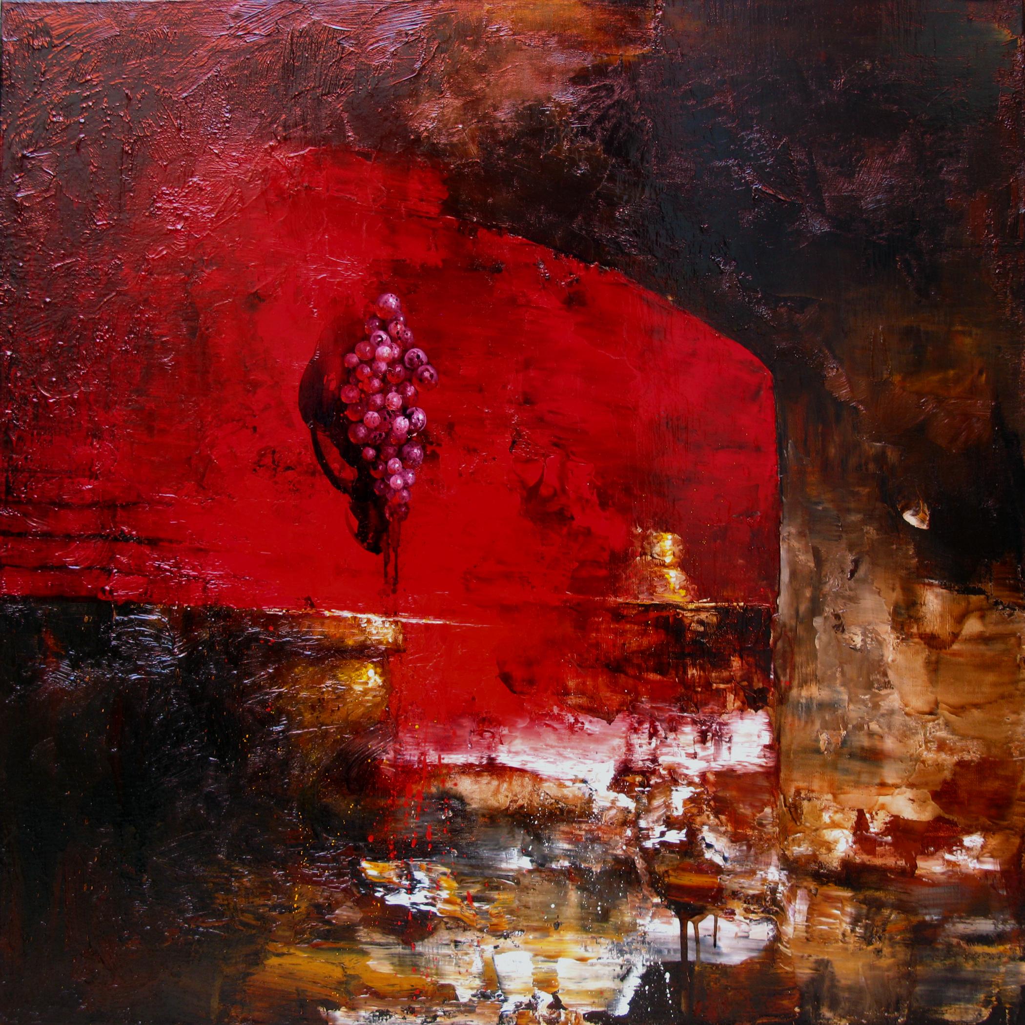 Kevin Sonmor Animal Painting - Third Red Chance