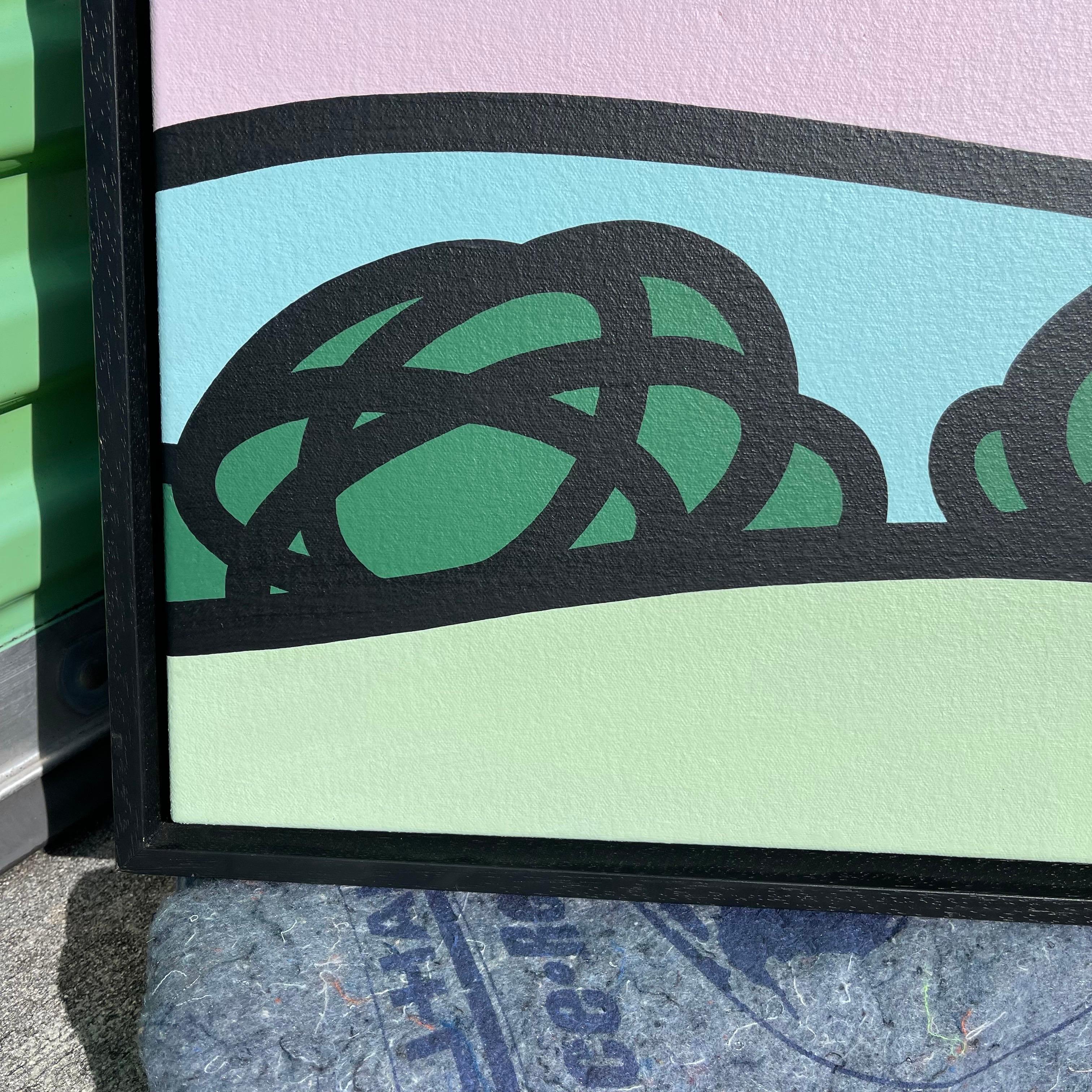 Kevin T. Kelly, 1960-, „Archetypal Landscape“ XIII Neo Pop Acryl auf Leinwand im Zustand „Gut“ im Angebot in Jensen Beach, FL