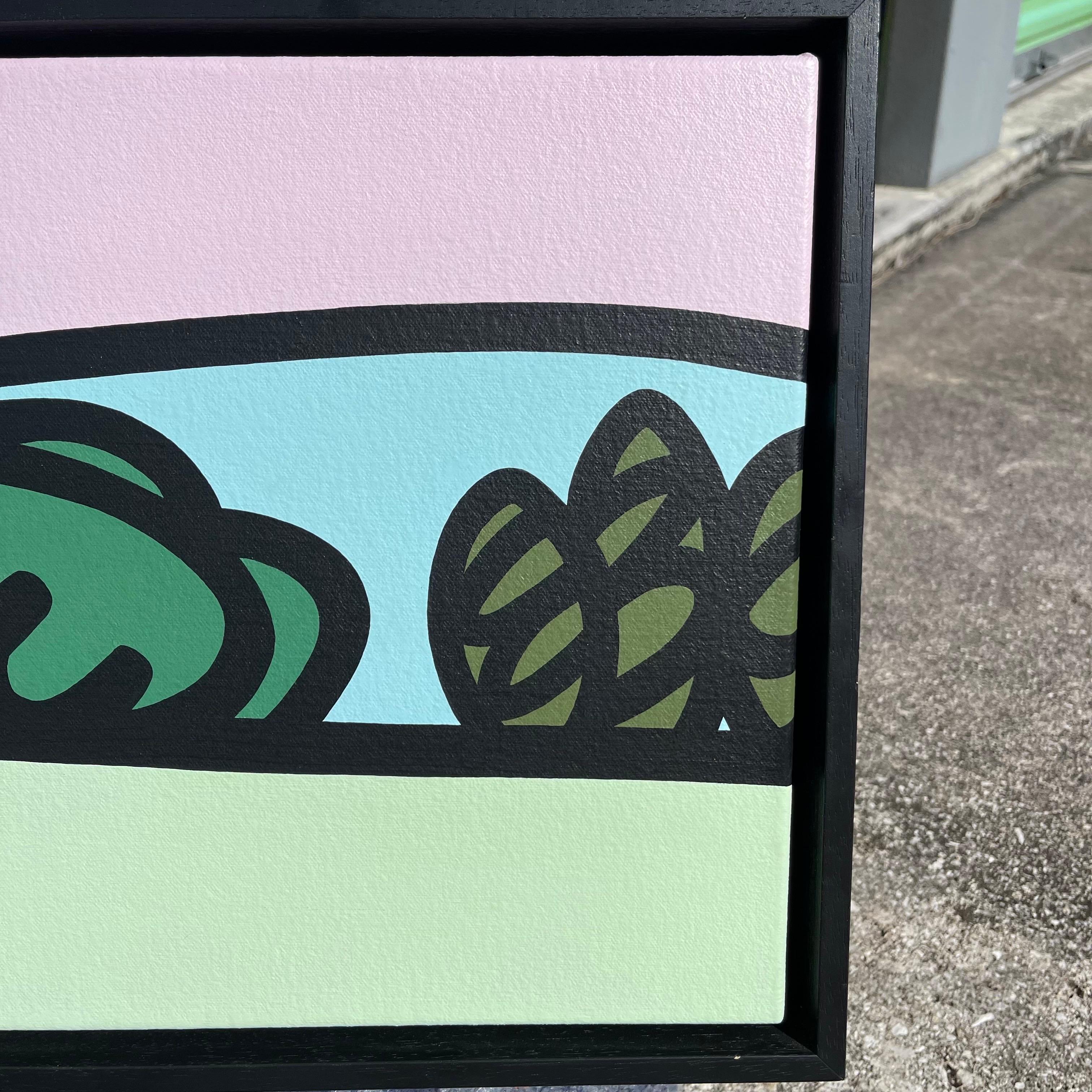 Kevin T. Kelly, 1960-, „Archetypal Landscape“ XIII Neo Pop Acryl auf Leinwand im Angebot 1