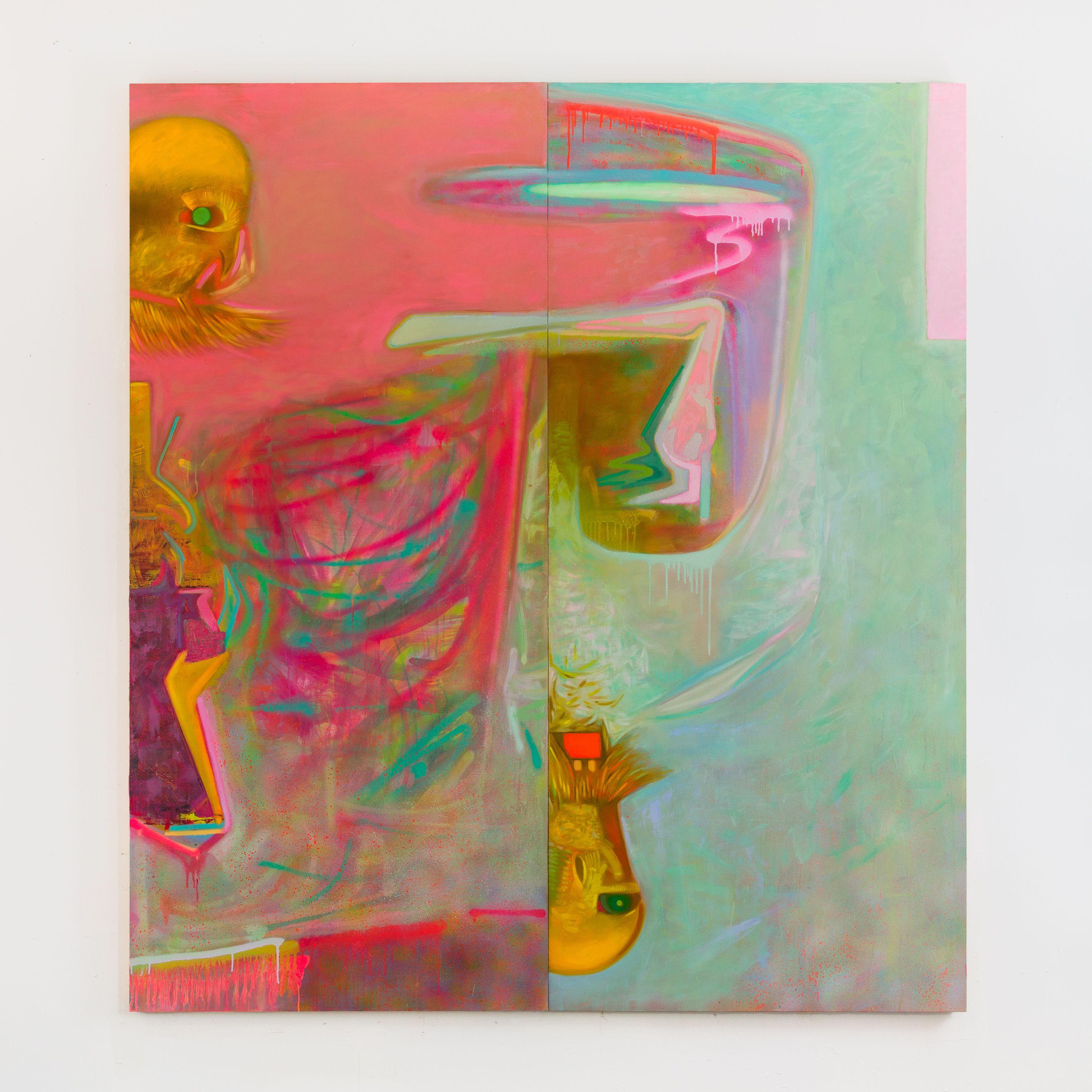 Kevin Tobin Abstract Painting - Miasma [Splitting]
