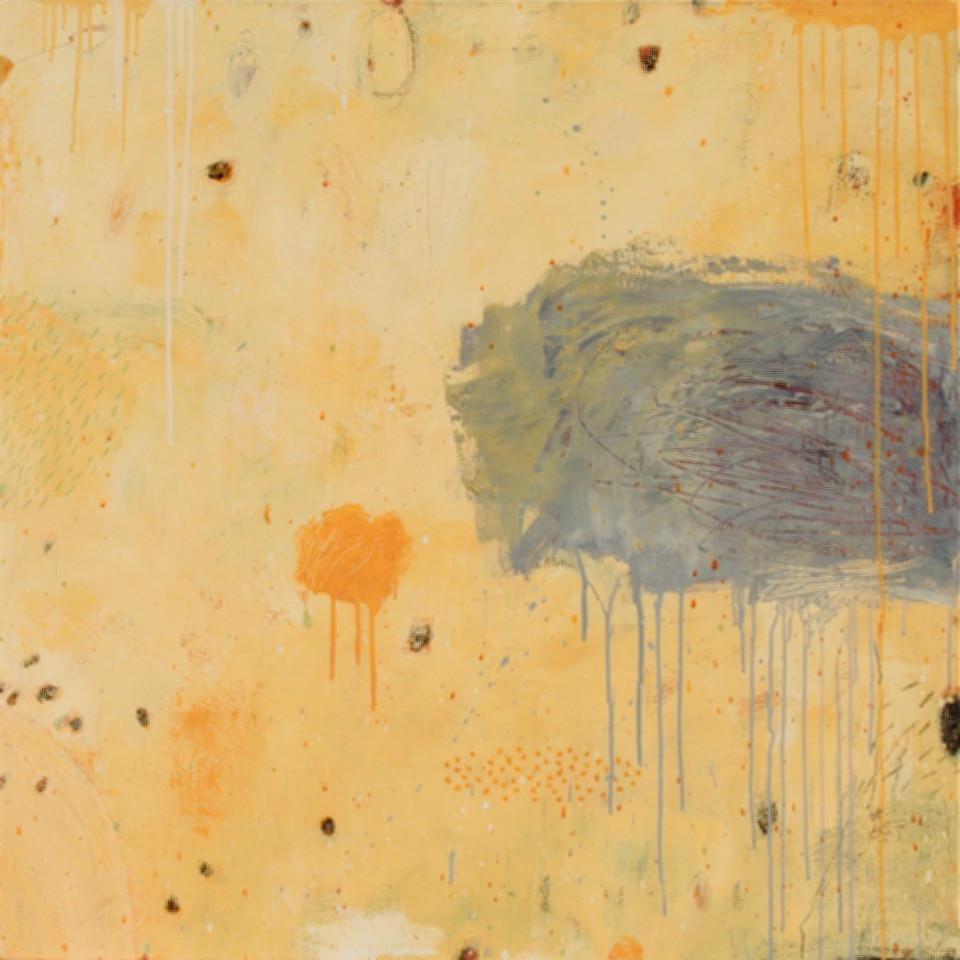 Kevin Tolman Abstract Painting - Autumn - Original mixed media on canvas - 36 x 36 in.