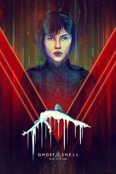 "Ghost in the Shell" Screen Print by Kevin Tong (Scarlett Johannson)