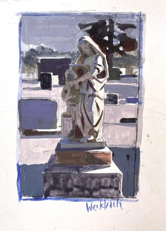 « Angle » (2021), peinture originale en techniques mixtes de Kevin Weckbach