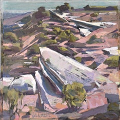 "Cuenca del Galisteo" (2022), Pintura al óleo original de Kevin Weckbach