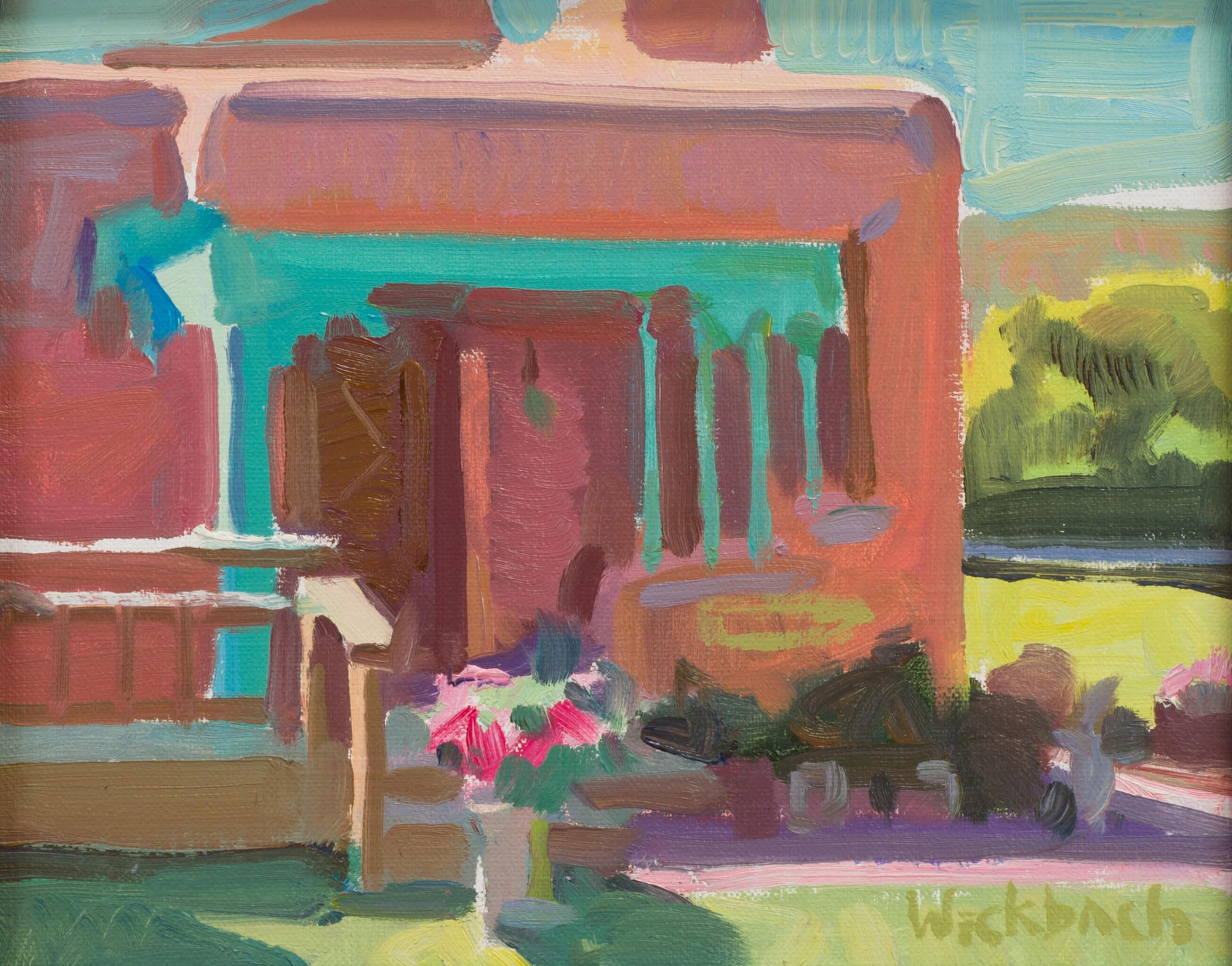 Landscape Painting de Kevin Weckbach - "Casa Gonske", Pintura al óleo