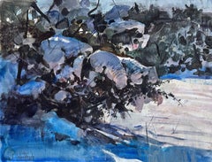 "La Tierra Nieve" (2024), acquerello originale di Kevin Weckbach