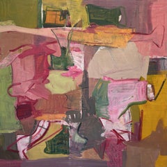 Peinture à l'huile « Soft Pink Coalesce »