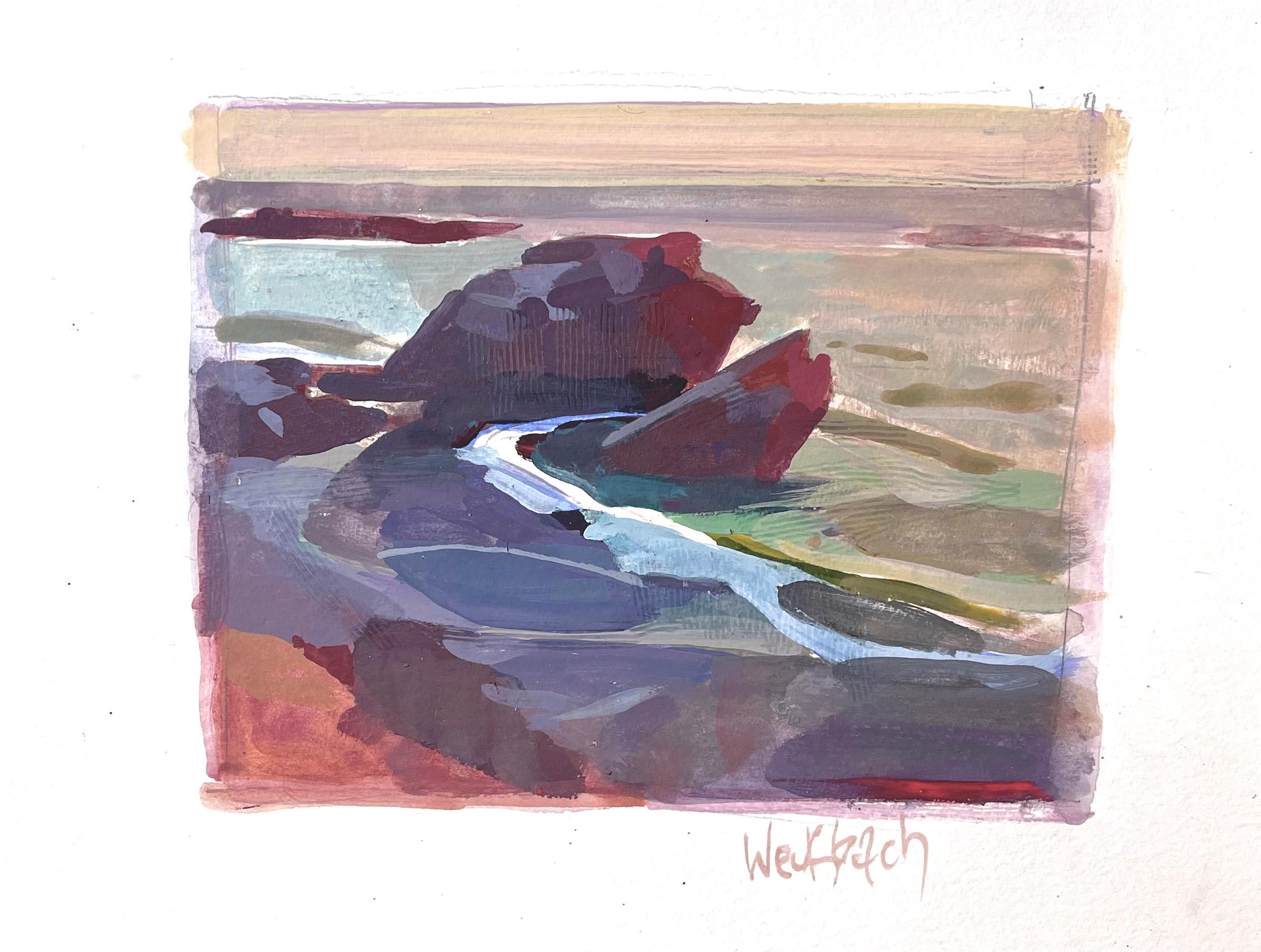 « Summer Tide » (2021), peinture originale en technique mixte de Kevin Weckbach
