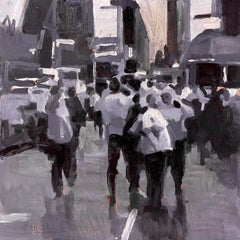 „Times Square“ (2021), Original-Ölgemälde von Kevin Weckbach