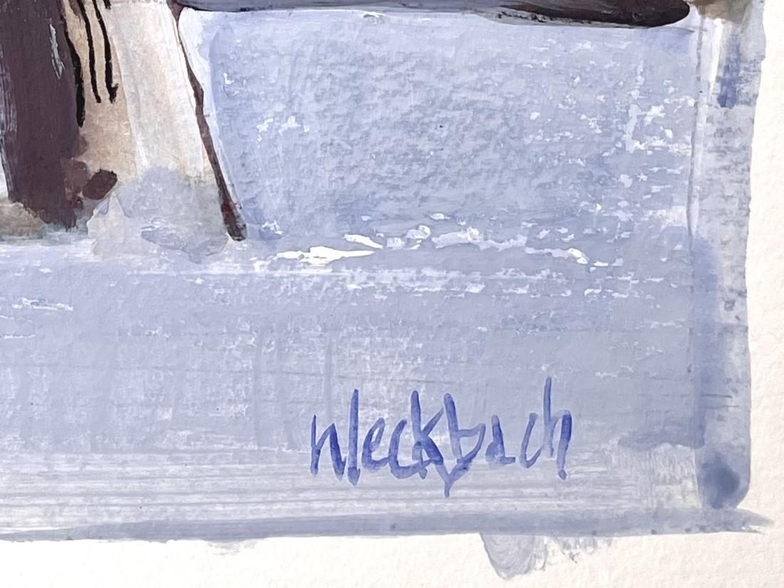 „Winter Tree“ (2021), Original-Aquarellgemälde von Kevin Weckbach im Angebot 1