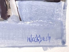 "Winter Tree" (2021), Original Winter Landscape Watercolor Painting