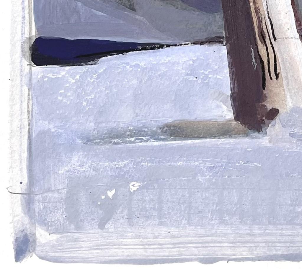 „Winter Tree“ (2021), Original-Aquarellgemälde von Kevin Weckbach im Angebot 2