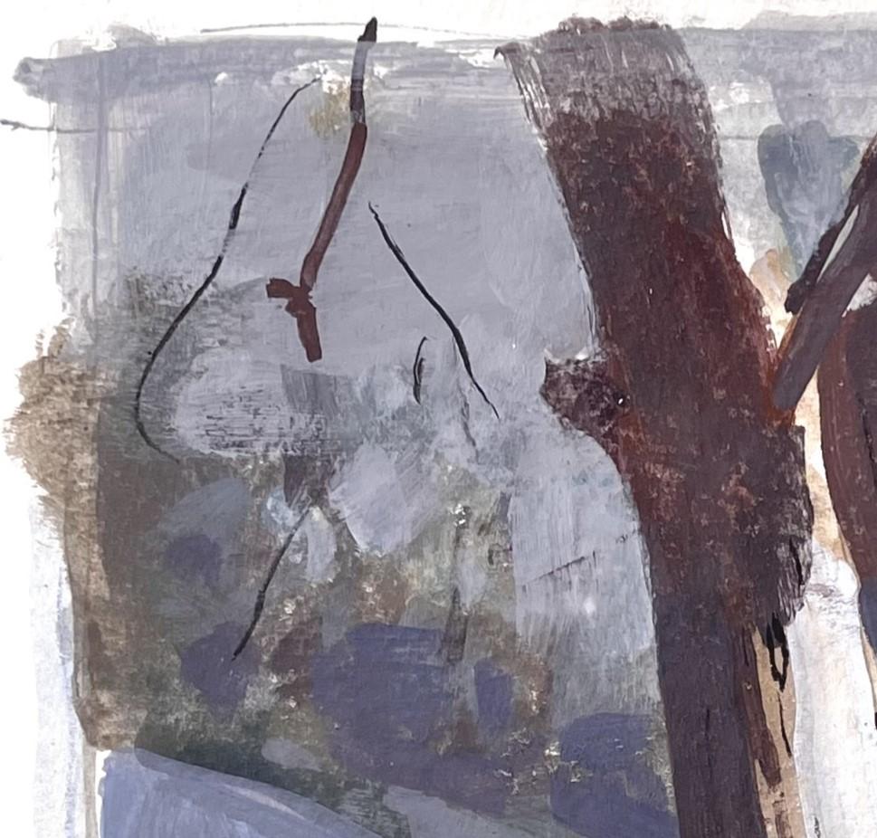 „Winter Tree“ (2021), Original-Aquarellgemälde von Kevin Weckbach im Angebot 3
