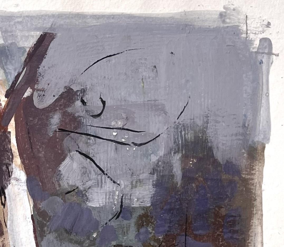 „Winter Tree“ (2021), Original-Aquarellgemälde von Kevin Weckbach im Angebot 4