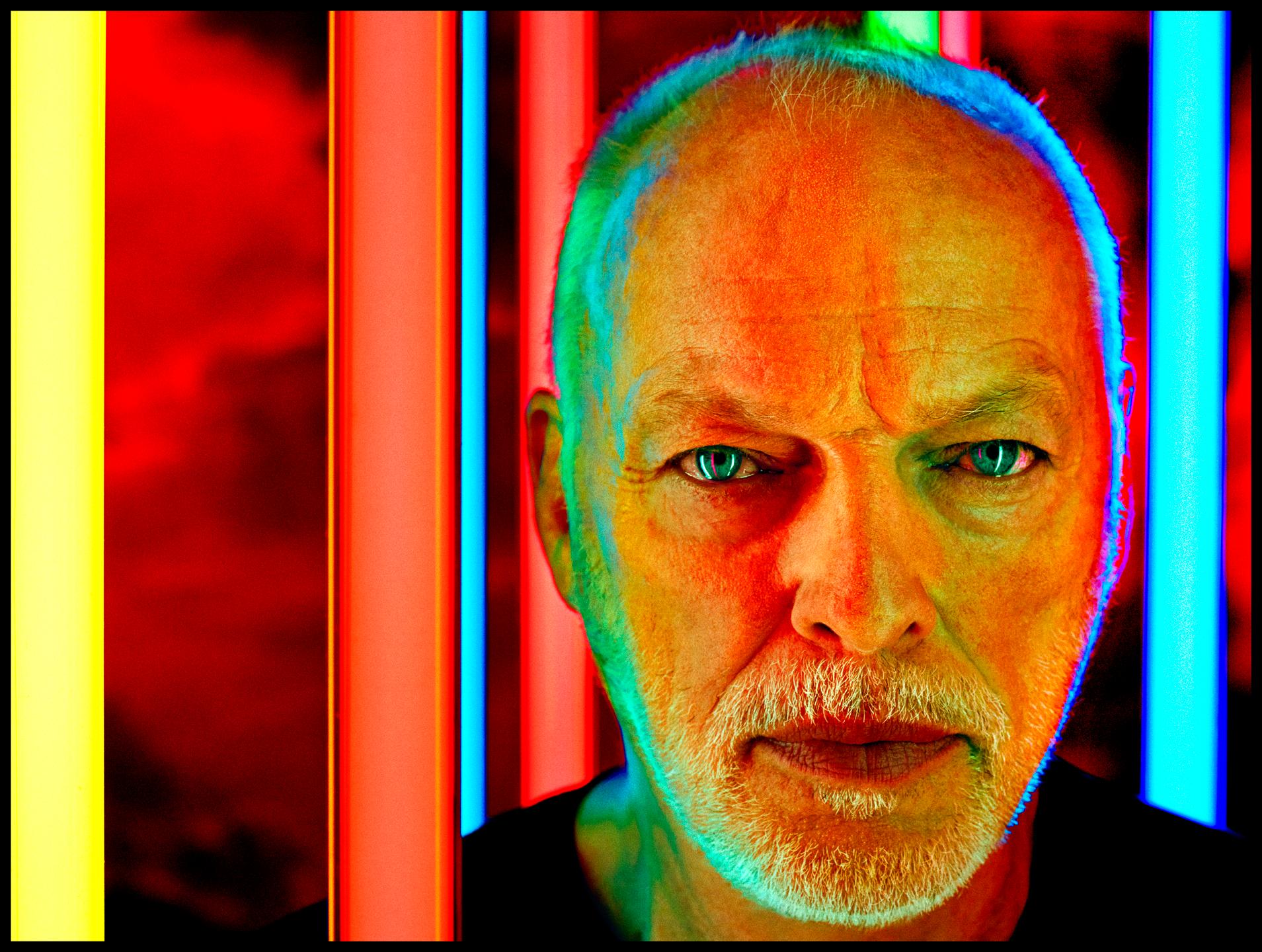 Kevin Westenberg Color Photograph - Portrait of Pink Floyd's David Gilmour 