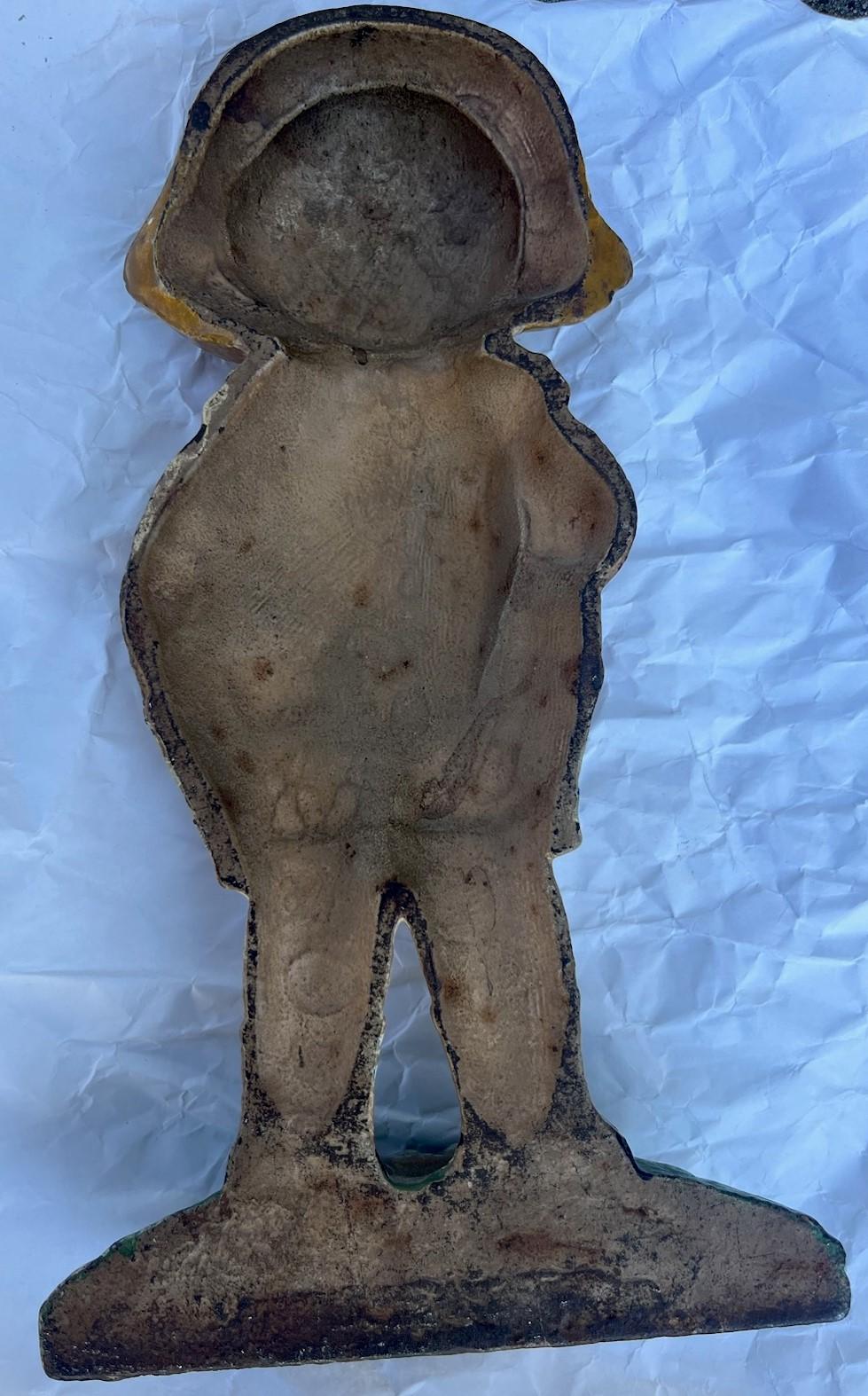 Kewpie-Puppe mit Teddybär-Eisen-Türstopper (Adirondack) im Angebot
