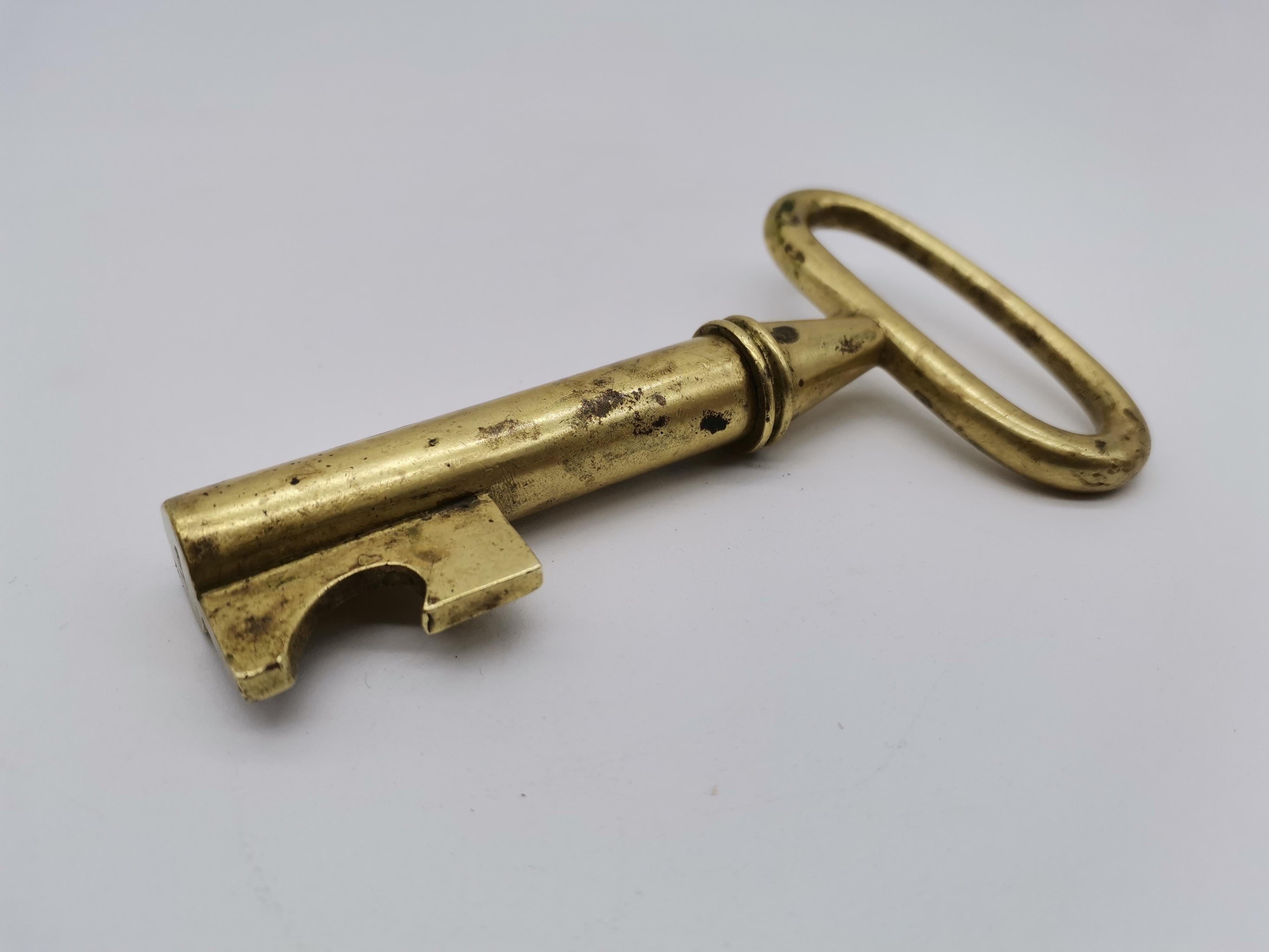 Mid-20th Century Key Cork Screw, Brass, Carl Auböck Vienna, Austria For Sale