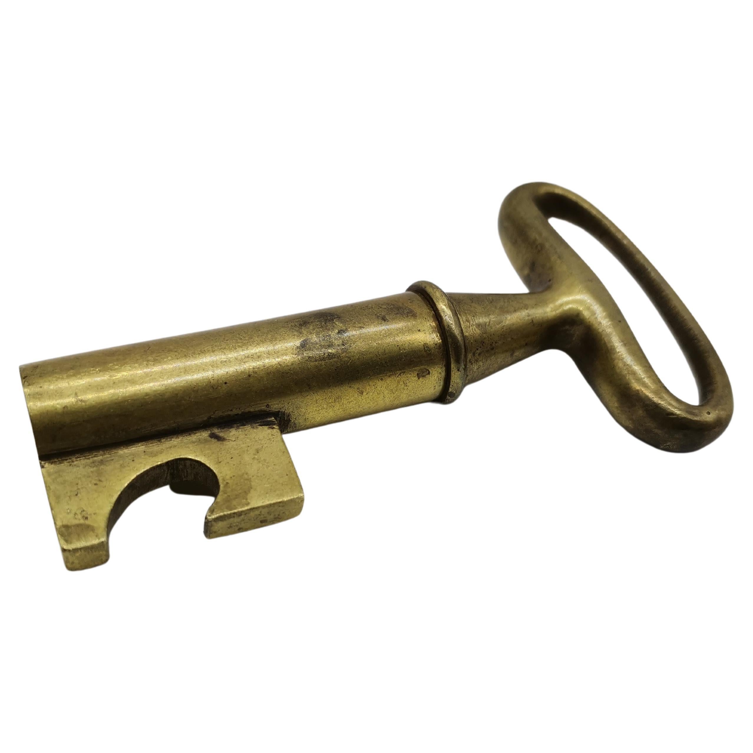 Key Cork Screw, Brass, Carl Auböck Vienna, Austria For Sale
