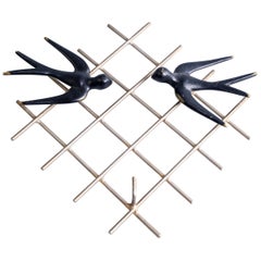 Key Holder Gulls Motiv circa 1950s by Walter Bosse
