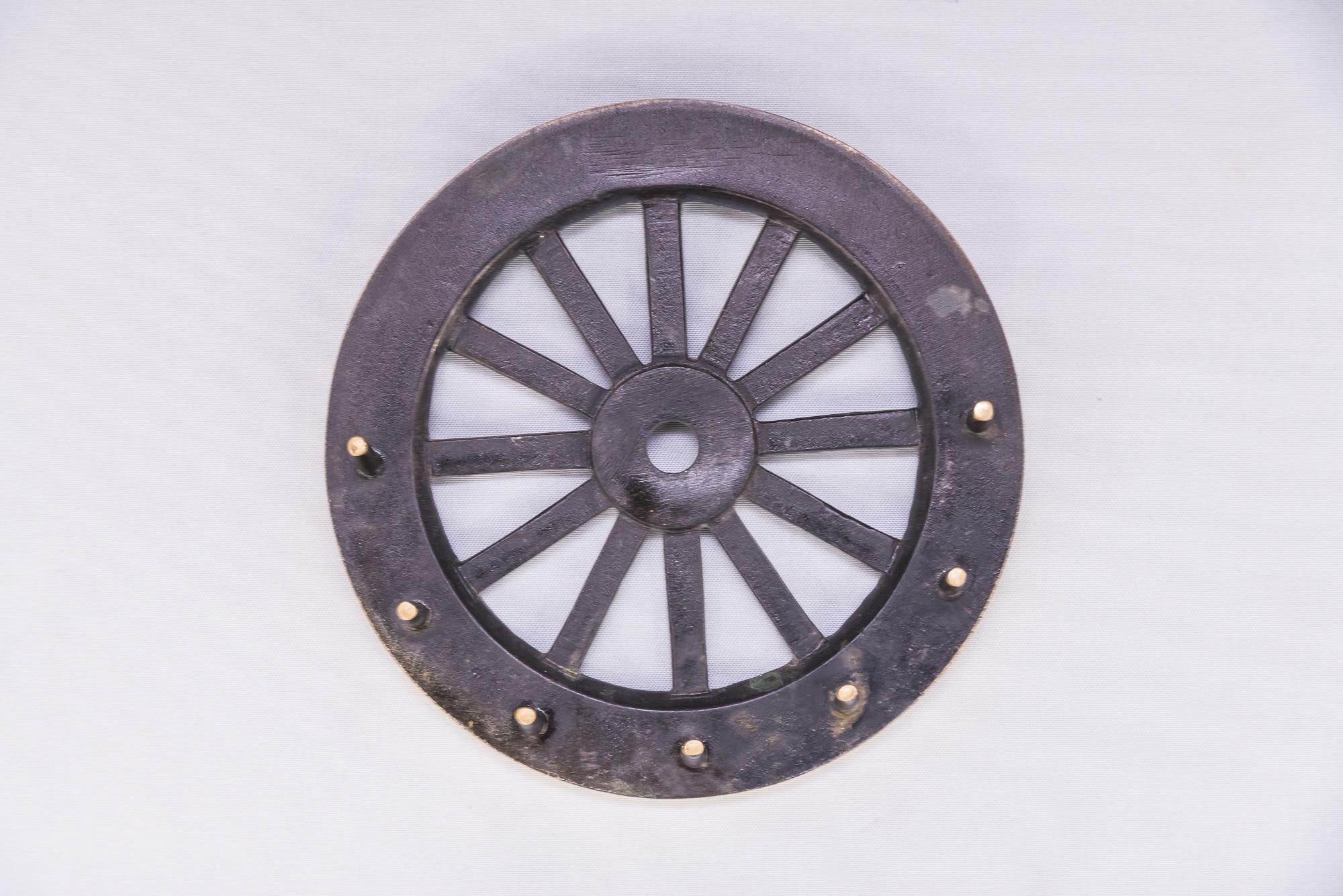 Mid-Century Modern Key Holder in a Style of a Wheel by Walter Bosse, circa 1950s For Sale