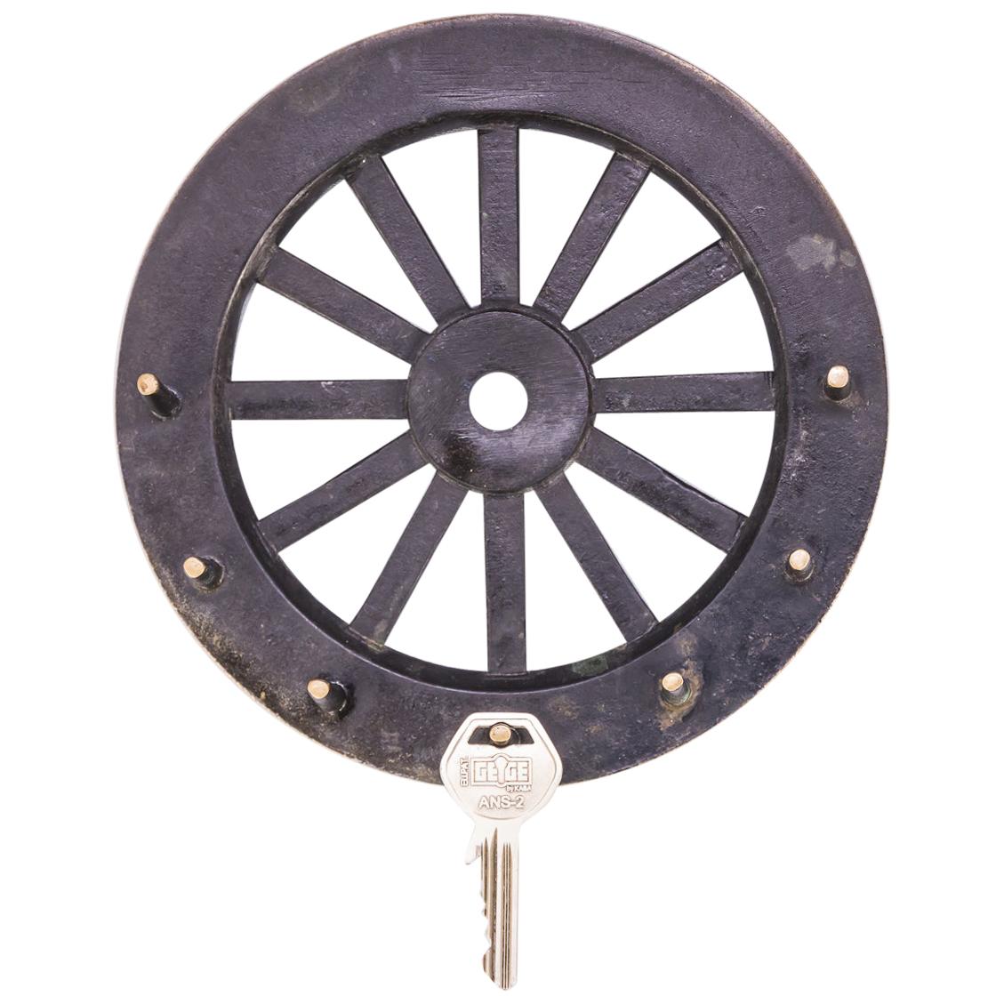 Key Holder in a Style of a Wheel by Walter Bosse, circa 1950s For Sale