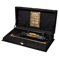 Key-Lock & Box of the Holy Kaaba in the Era King Khalid with Black Kaaba Cloth