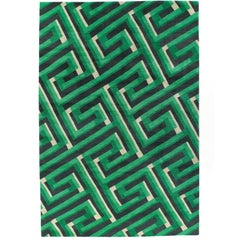 Tappeto Key Shadow 10x8 annodato a mano in lana di Suzanne Sharp