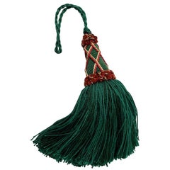 Vintage  Empire Green Passementerie "Key Tassel" or Gland Cle by Houles of Paris