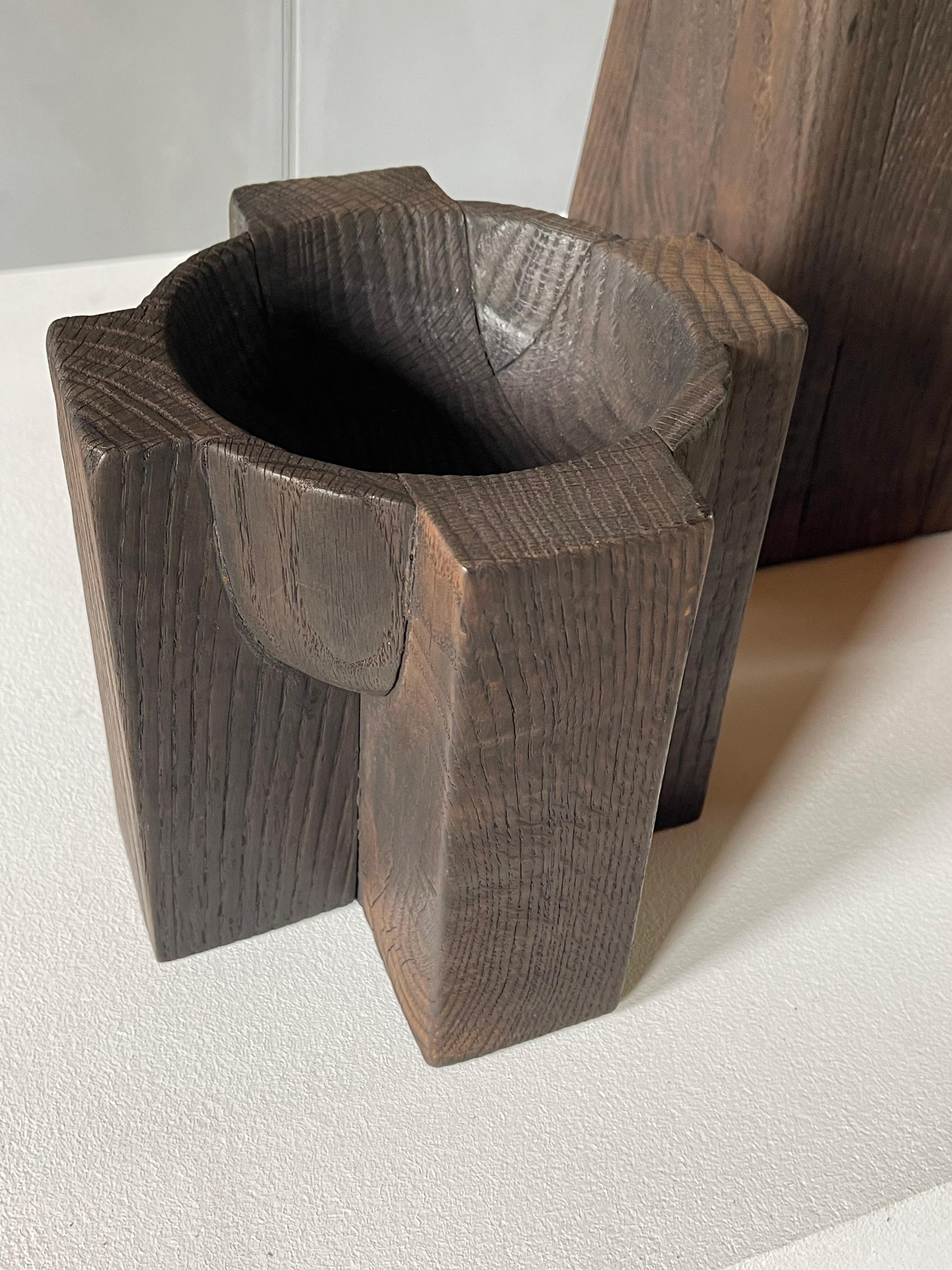 Key Tidy Burnt Iroko Wood - Arno Declercq For Sale 1
