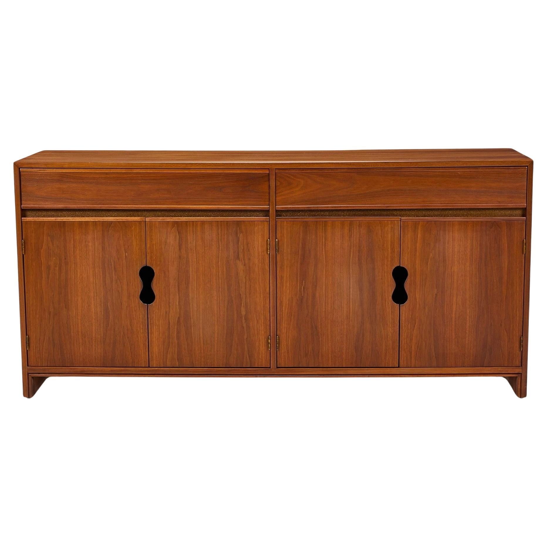 Keyhole Credenza by Brown Saltman Likely Designed by Paul Laszlo For Sale