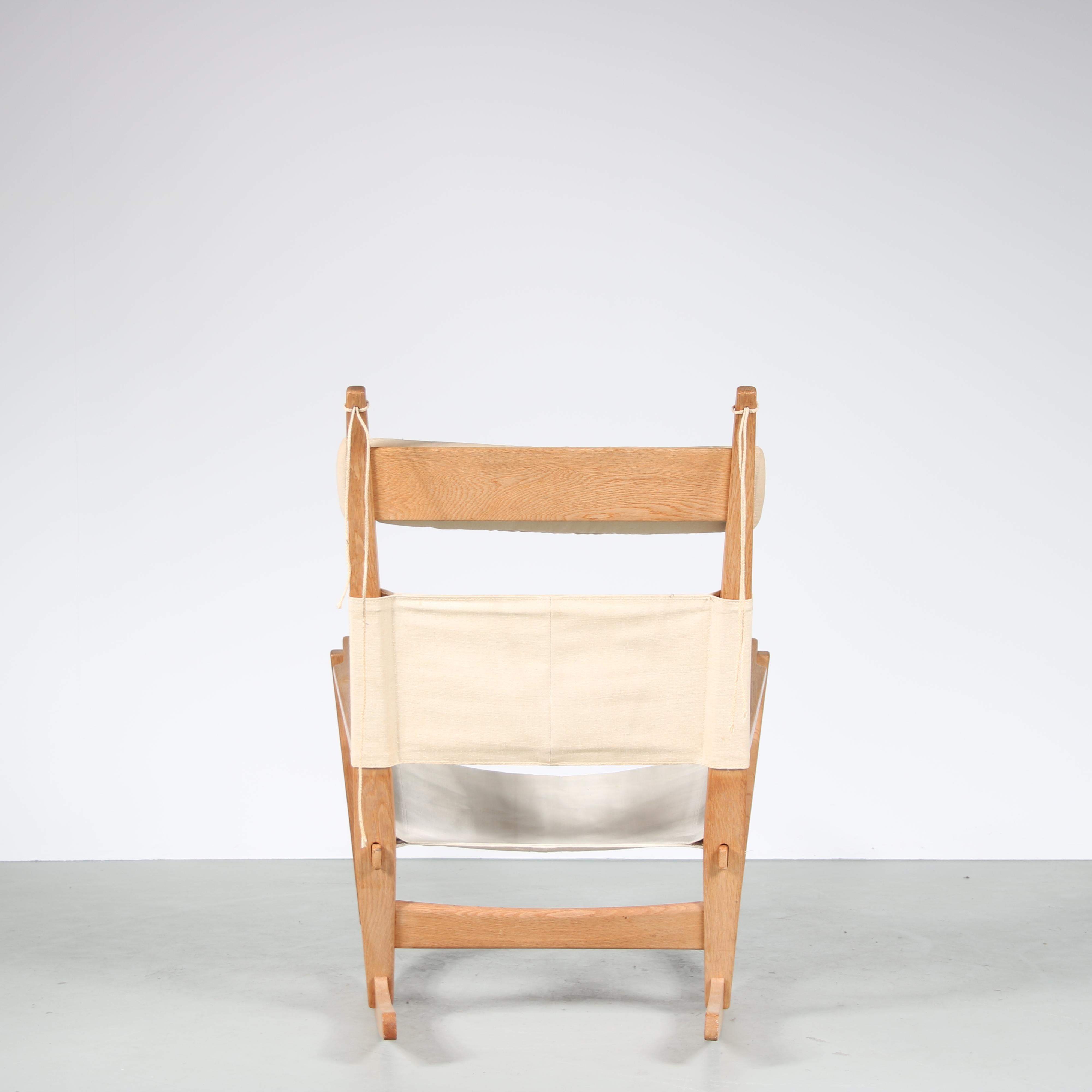 “Keyhole” Rocking Chair by Hans J. Wegner for GETAMA, Denmark, 1960 1