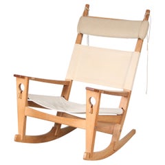 “Keyhole” Rocking Chair by Hans J. Wegner for GETAMA, Denmark, 1960