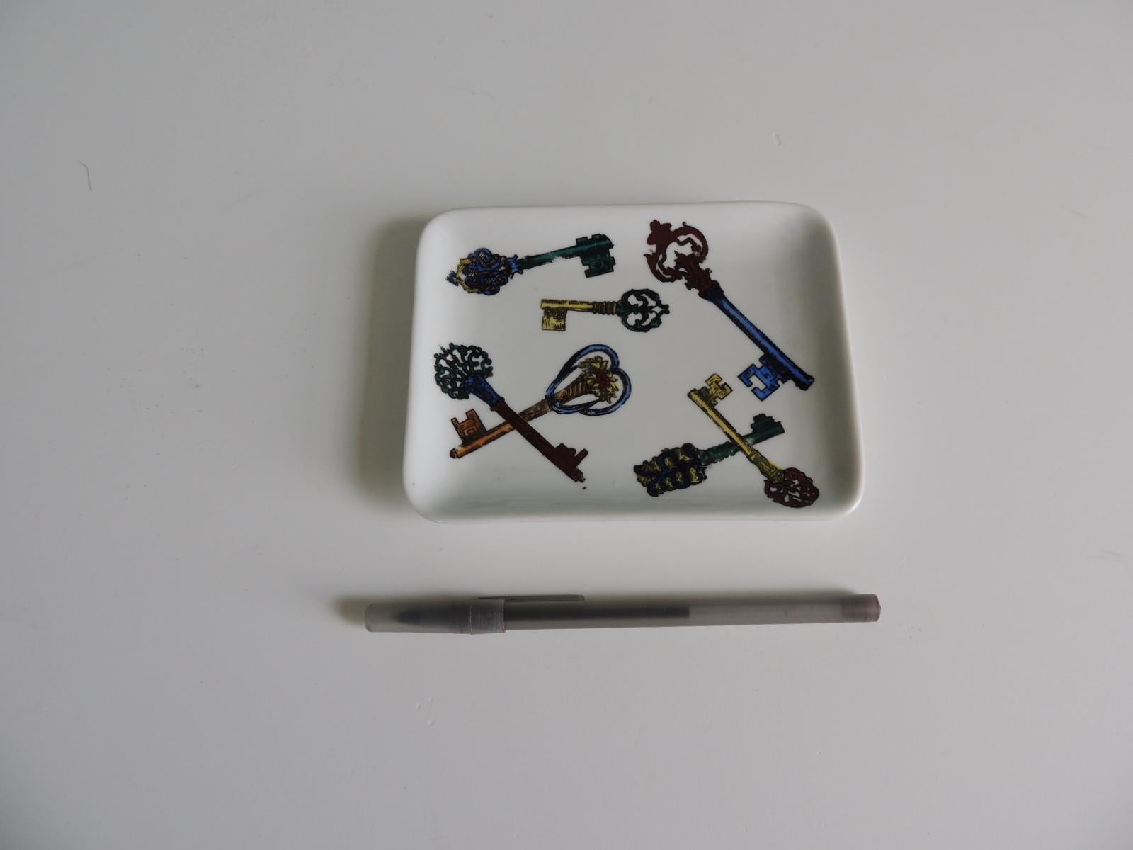 Modern Keys Ceramic Trinket Dish