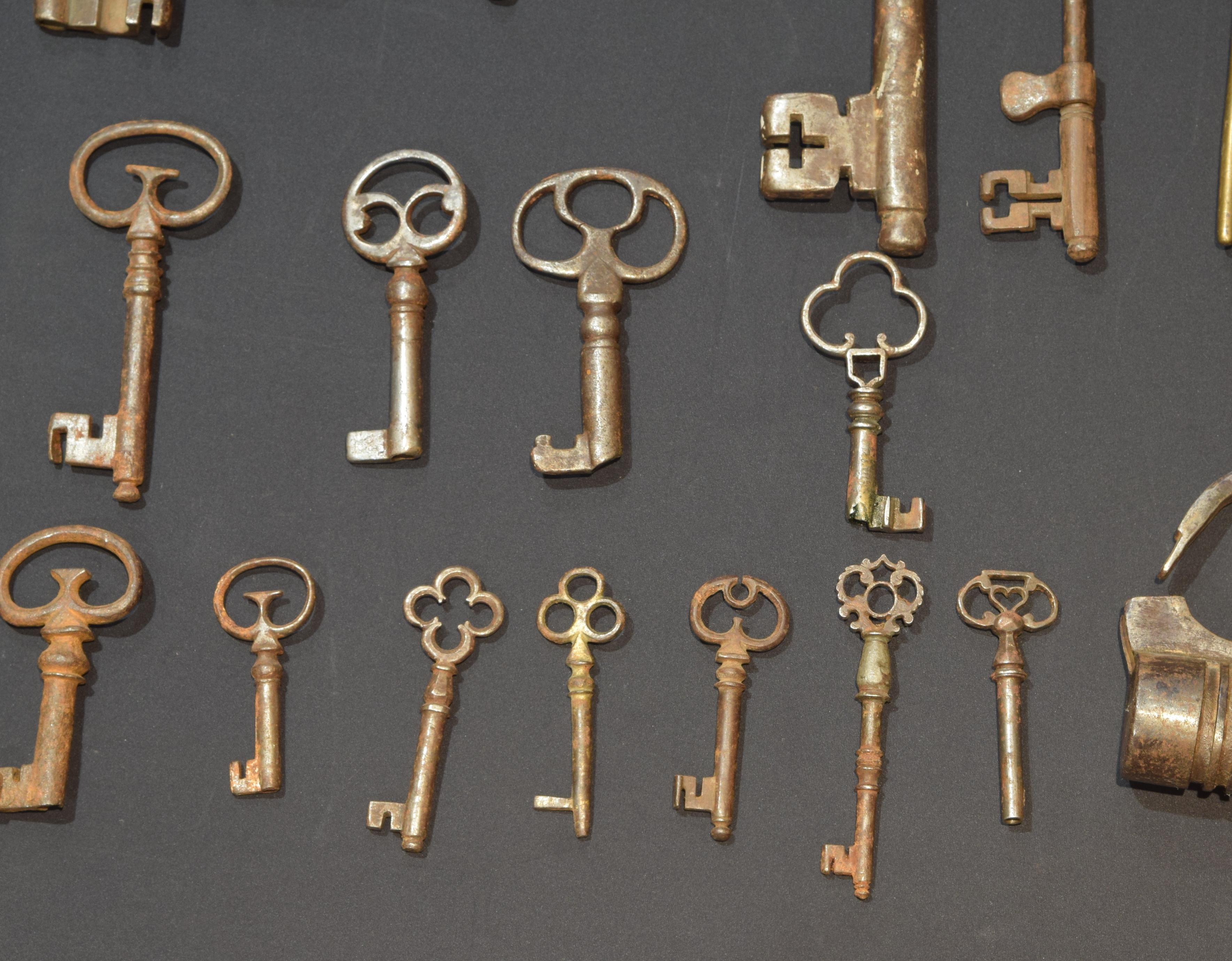 Other Keys, Iron Fitting and Lock Collection, Wrought Iron, 17th-19th Century For Sale