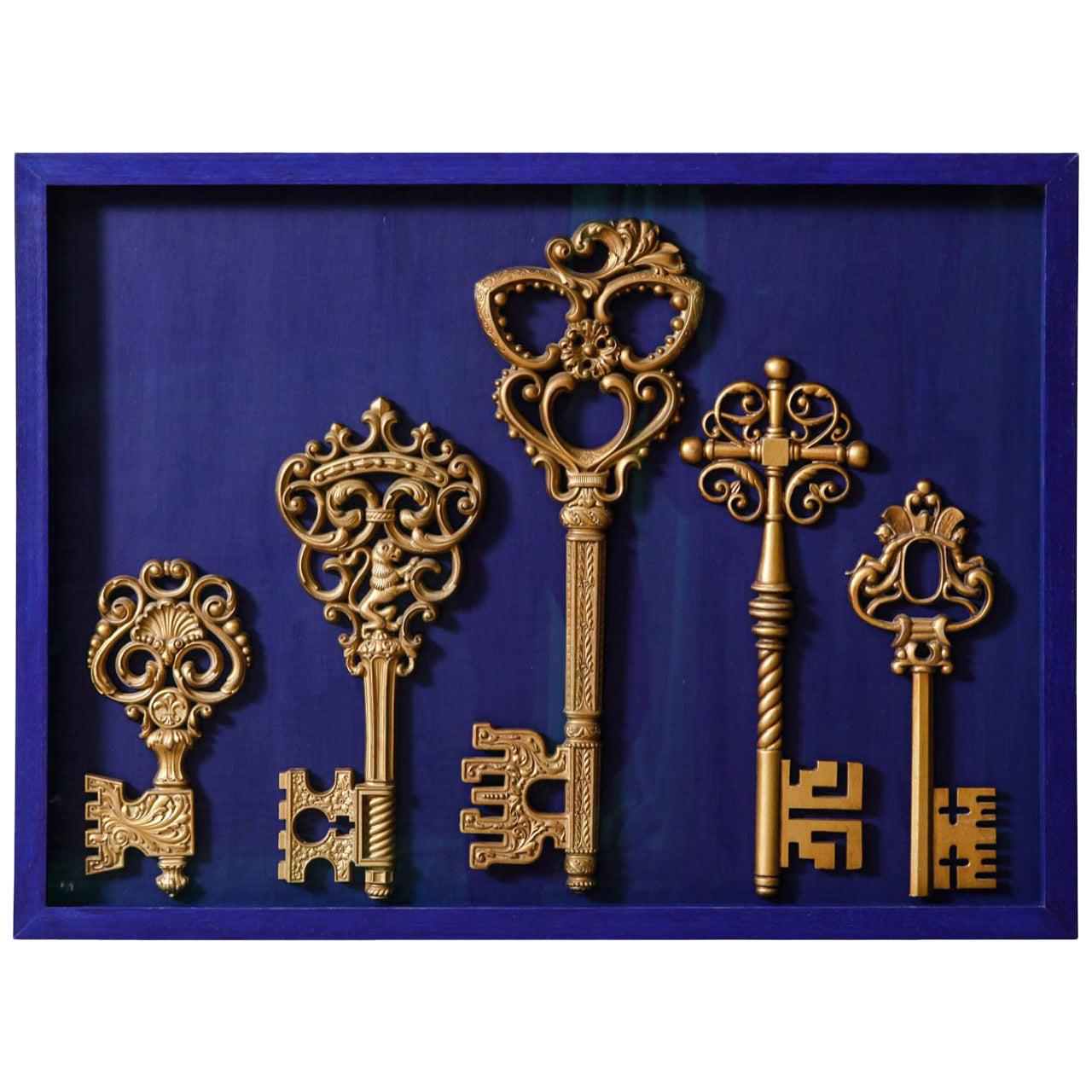 Keys of Saint Peter, Resin and Zamac, 1950s For Sale