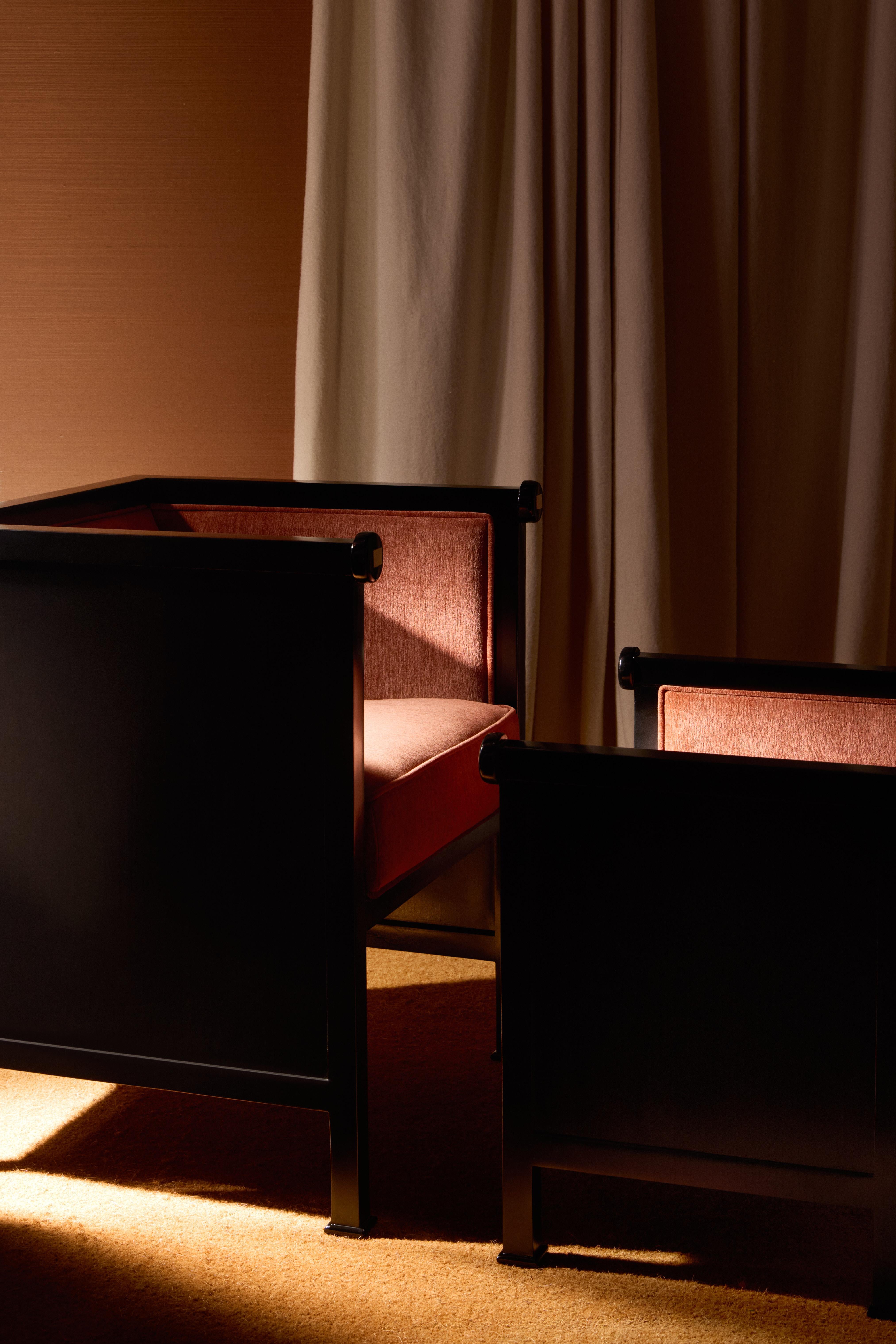 XXIe siècle et contemporain Tabouret Keys en Dedar Adamo & Eva par Kevin Frankental pour Lemon en vente