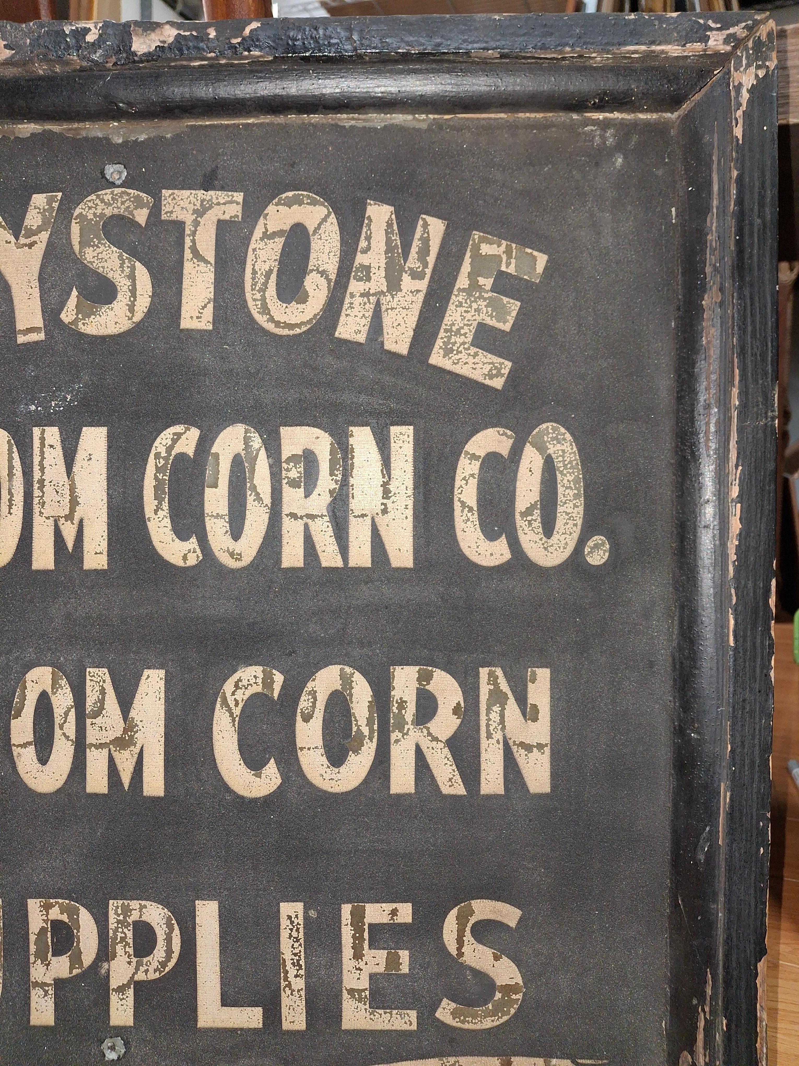 Rótulo publicitario Keystone Broom Corn Estadounidense en venta