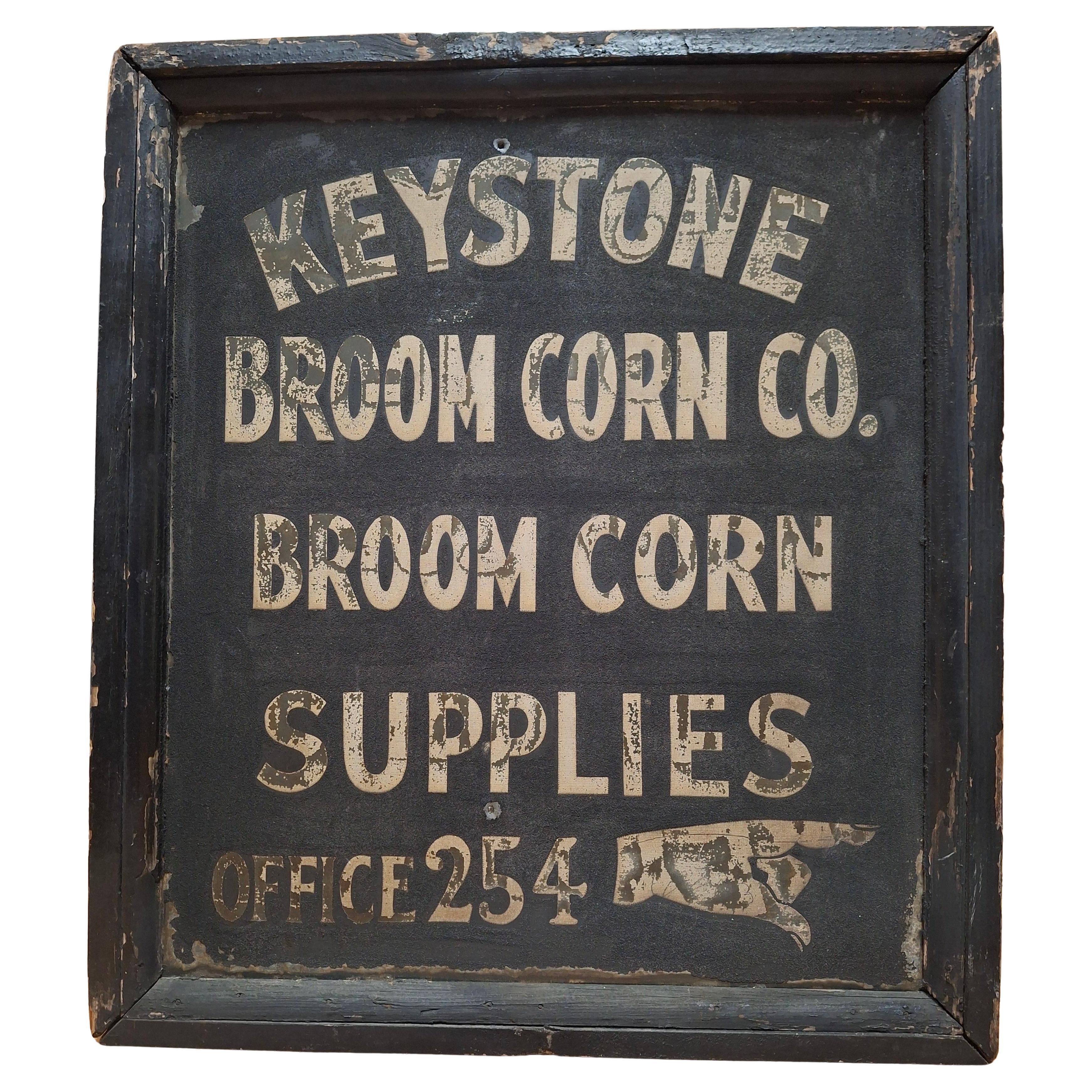 Keystone Broom Corn Advertising Sign