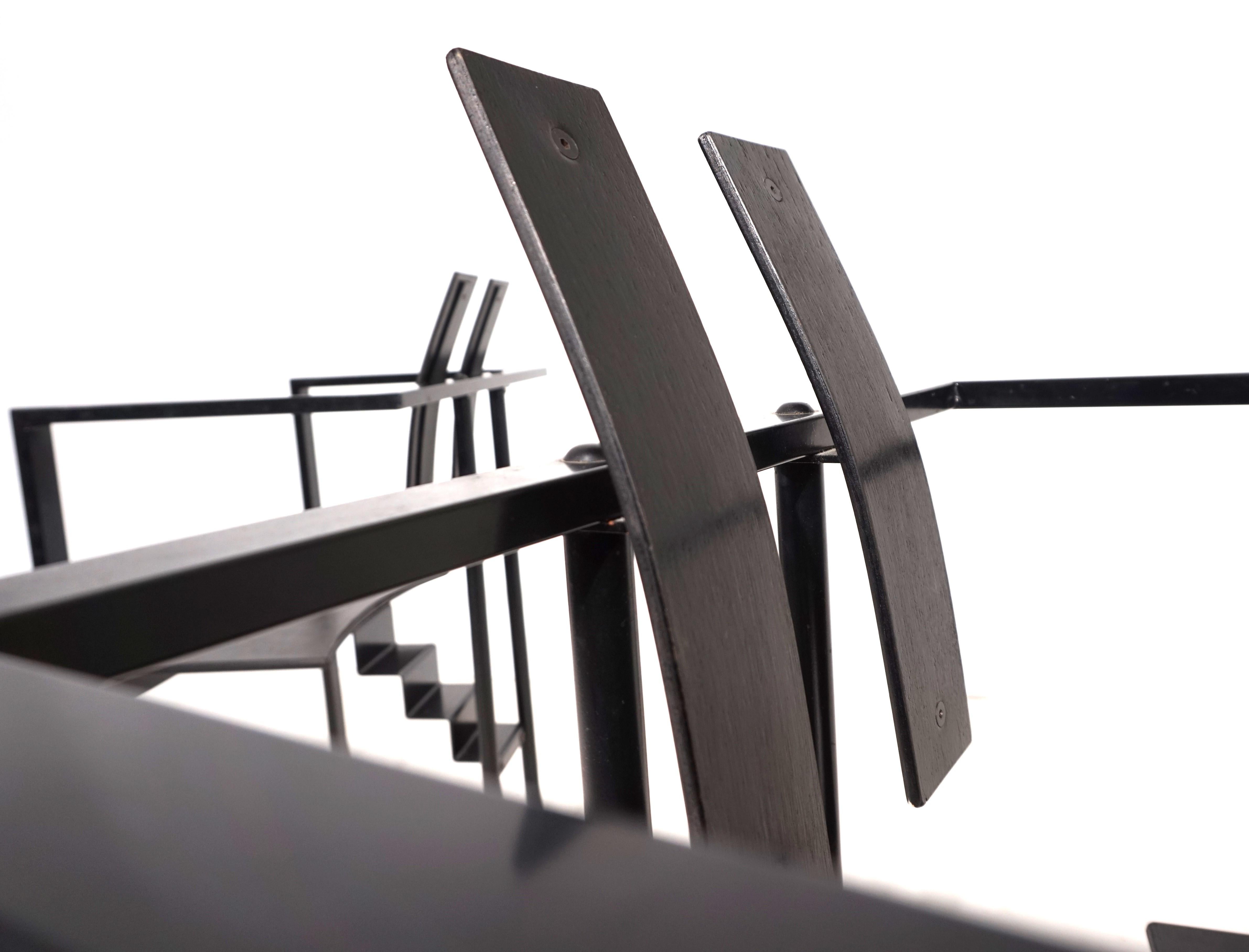 KFF Trix Memphis set of two dining chairs by Karl Friedrich Förster, 1988 For Sale 6