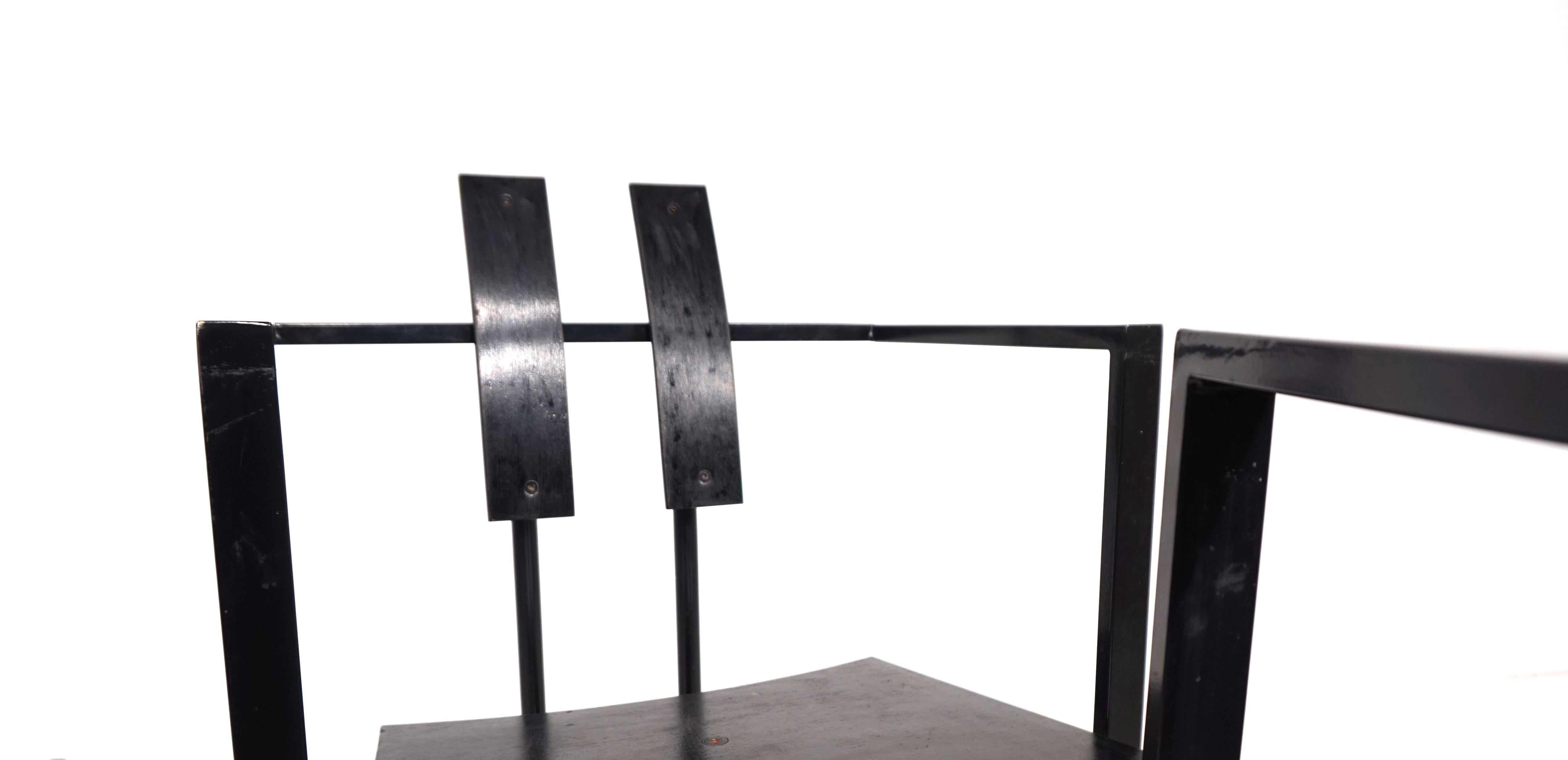 KFF Trix Memphis set of two dining chairs by Karl Friedrich Förster, 1988 For Sale 9