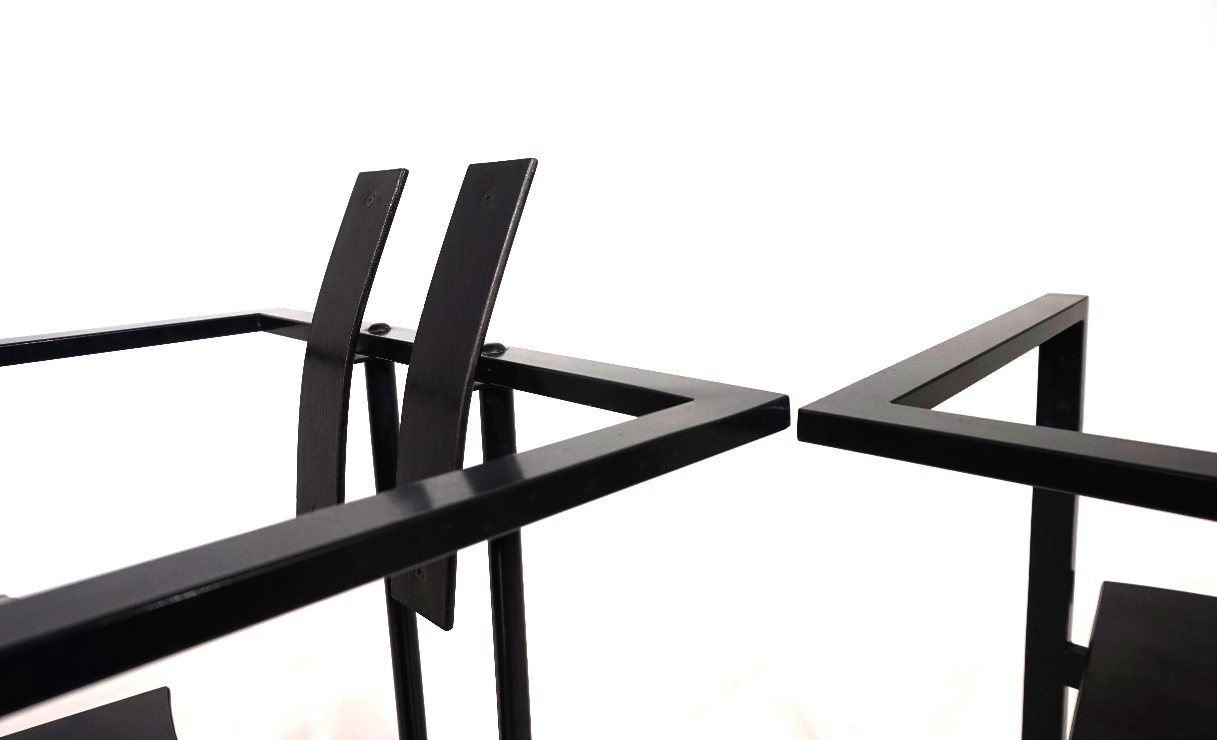 KFF Trix Memphis set of two dining chairs by Karl Friedrich Förster, 1988 In Good Condition For Sale In Ludwigslust, DE