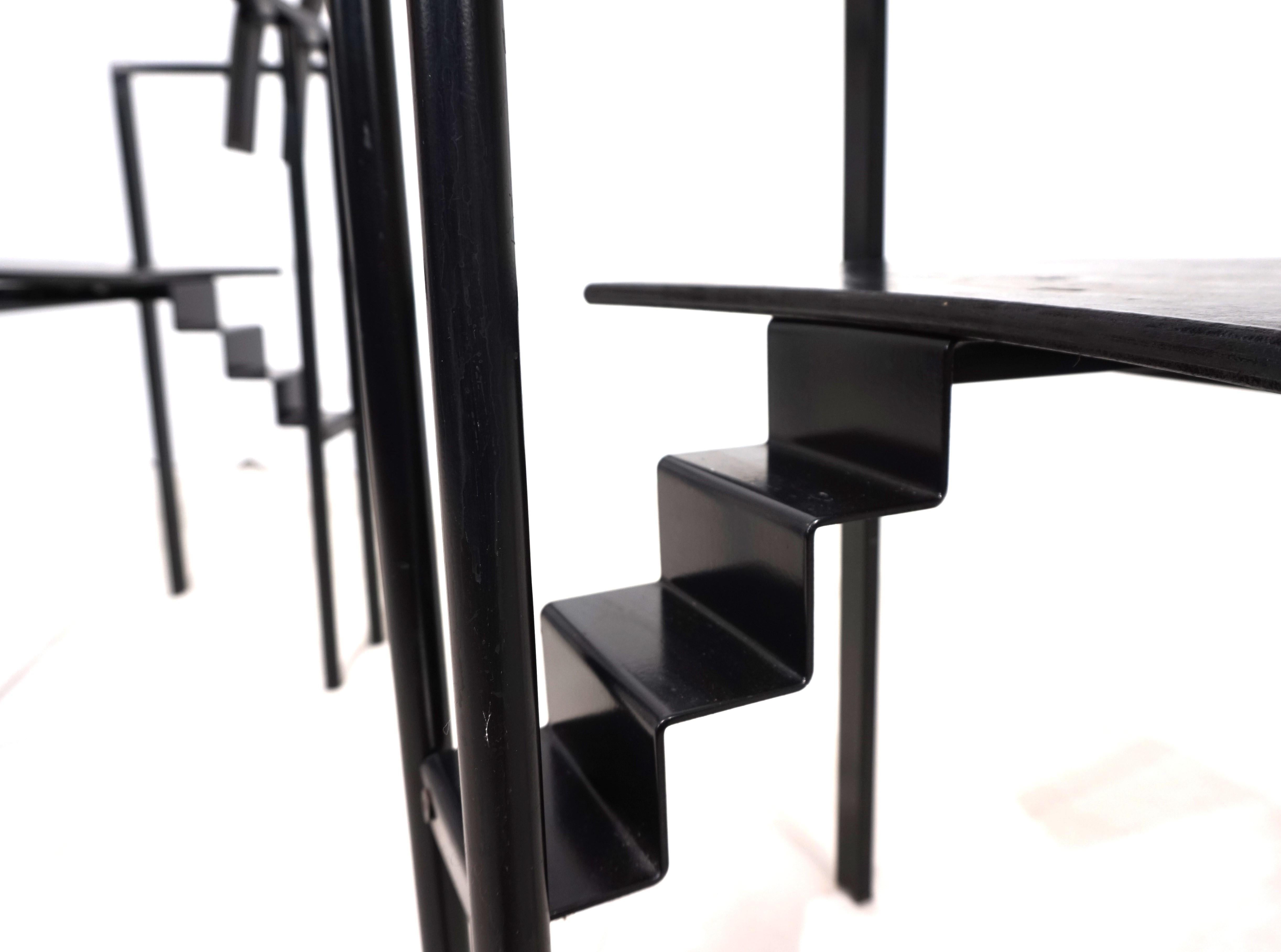 KFF Trix Memphis set of two dining chairs by Karl Friedrich Förster, 1988 For Sale 1