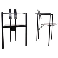 KFF Trix Memphis set of two dining chairs by Karl Friedrich Förster, 1988