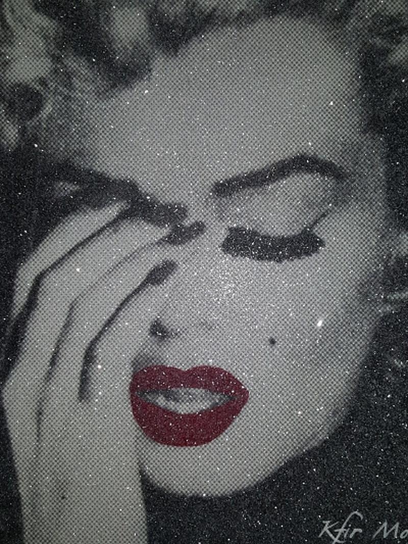 Kfir Moyal Portrait Painting -  Marilyn Monroe Crying 
