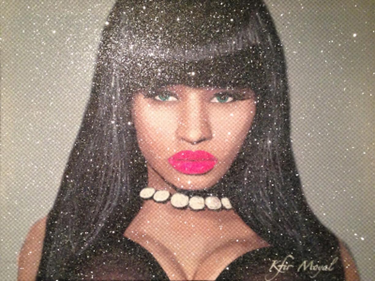 Kfir Moyal Portrait Painting -  Nicki Minaj 