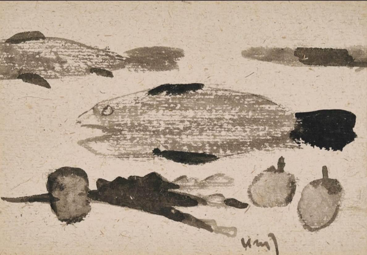 K. G. Subramanyan
Unbenannt
(a) & (b) Pinsel, Tinte, Kohle & Aquarell auf Papier
              5 x 8 Zoll
              Unterzeichnet
(c) & (d) Pinsel, Tinte, Kohle & Aquarell auf Papier
                6 x 8 Zoll
               